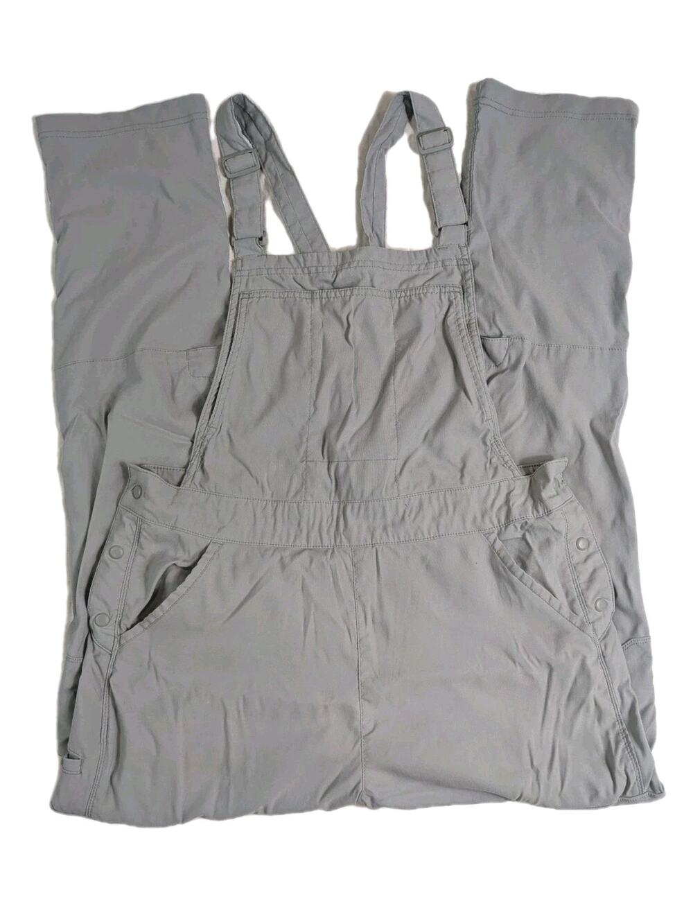 Duluth Trading Overalls Women’s 10 Dry On The Fly Bib Gray Gardening Outdoor